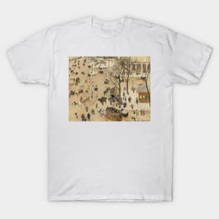 La Place due Theatre Francais by Camille Pissarro T-Shirt